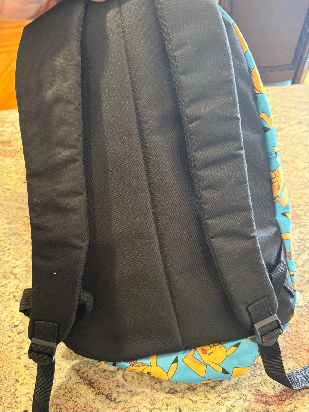 Kids Pikachu Print Blue Backpack - Cute Character School Bag